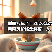 别再被坑了！2026年最新网页价格全解析：从500到50万，你的网站到底值多少？