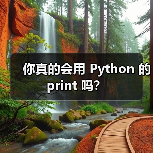 你真的会用 Python 的 print 吗？