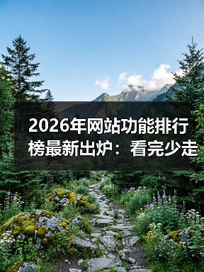 2026年网站功能排行榜最新出炉：看完少走3年弯路，实测这5大平台真香！（图2）