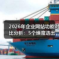 2026年企业网站功能对比分析：5个维度选出真正能帮你赚钱的官网（图3）
