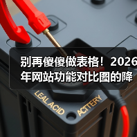 别再傻傻做表格!2026年网站功能对比图的降维打击法(图1) 别再傻傻做表格!2026年网站功能对比图的降维打击法(图1)