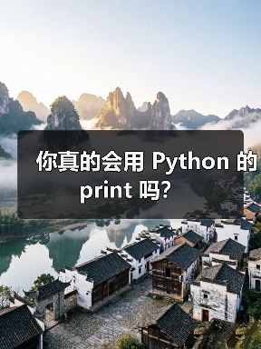 你真的会用 Python 的 print 吗?(图2) 你真的会用 Python 的 print 吗?(图2)