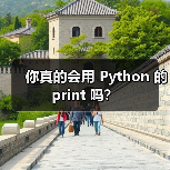 你真的会用 Python 的 print 吗?(图1) 你真的会用 Python 的 print 吗?(图1)