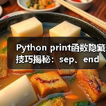 Python print函数隐藏技巧揭秘:sep、end参数用法全解析(图2) Python print函数隐藏技巧揭秘:sep、end参数用法全解析(图2)