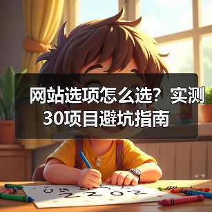 网站选项怎么选？实测30项目避坑指南（图4）