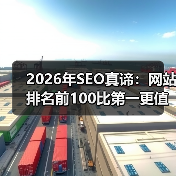 2026年SEO真谛:网站排名前100比第一更值钱(图1) 2026年SEO真谛:网站排名前100比第一更值钱(图1)