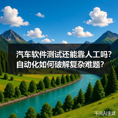 汽车软件测试还能靠人工吗?自动化如何破解复杂难题?(图2) 汽车软件测试还能靠人工吗?自动化如何破解复杂难题?(图2)