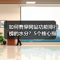如何看穿网站功能排行榜的水分？5个核心指标教你避坑