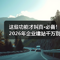 这些功能才叫真·必备!2026年企业建站千万别装错(图3) 这些功能才叫真·必备!2026年企业建站千万别装错(图3)