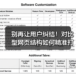 别再让用户纠结！对比型网页结构如何精准打动用户