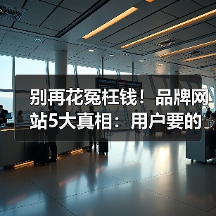 别再花冤枉钱！品牌网站5大真相：用户要的是信任而非酷炫设计