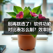 别再瞎选了!软件功能对比表怎么制?效率提升300%(图1) 别再瞎选了!软件功能对比表怎么制?效率提升300%(图1)