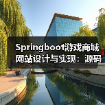 Springboot游戏商城网站设计与实现：源码部署+SSM框架+VUE前端（图3）