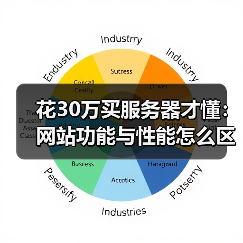 花30万买服务器才懂：网站功能与性能怎么区分？