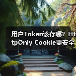 用户Token该存哪?HttpOnly Cookie更安全(图1) 用户Token该存哪?HttpOnly Cookie更安全(图1)