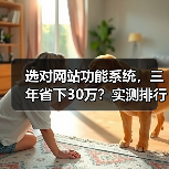 选对网站功能系统,三年省下30万?实测排行指南(图1) 选对网站功能系统,三年省下30万?实测排行指南(图1)