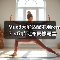 Vue3大屏适配不用rem？vfit库让布局像写普通页面一样简单（图2）