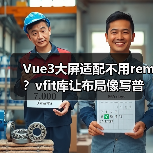 Vue3大屏适配不用rem？vfit库让布局像写普通页面一样简单（图4）