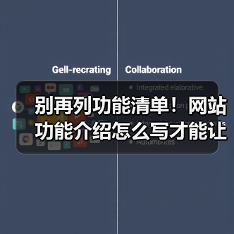 别再列功能清单!网站功能介绍怎么写才能让用户秒懂?(图4) 别再列功能清单!网站功能介绍怎么写才能让用户秒懂?(图4)