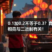 0.1加0.2不等于0.3?真相竟与二进制有关!(图2) 0.1加0.2不等于0.3?真相竟与二进制有关!(图2)