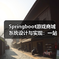 Springboot游戏商城系统设计与实现：一站式解决方案