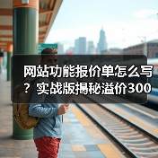 网站功能报价单怎么写？实战版揭秘溢价300%报价心法（图2）