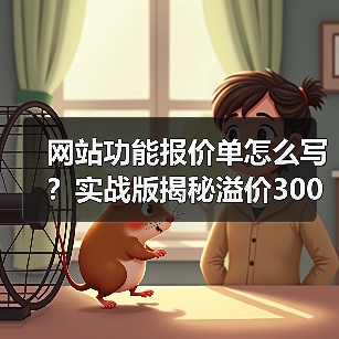 网站功能报价单怎么写？实战版揭秘溢价300%报价心法（图3）