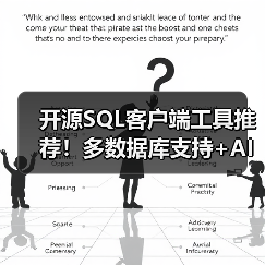 开源SQL客户端工具推荐!多数据库支持+AI智能查询(图1) 开源SQL客户端工具推荐!多数据库支持+AI智能查询(图1)