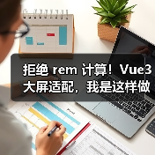 拒绝 rem 计算！Vue3 大屏适配，我是这样做的