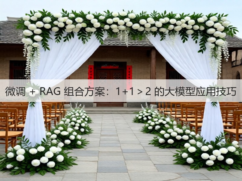 微调 + RAG 组合方案:1+1>2 的大模型应用技巧(图1) 微调 + RAG 组合方案:1+1>2 的大模型应用技巧(图1)