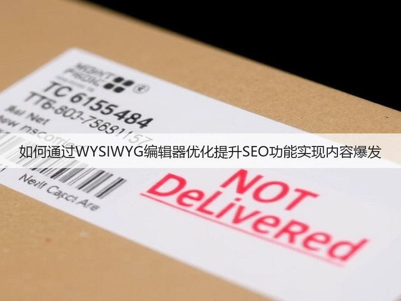 如何通过WYSIWYG编辑器优化提升SEO功能实现内容爆发(图3) 如何通过WYSIWYG编辑器优化提升SEO功能实现内容爆发(图3)