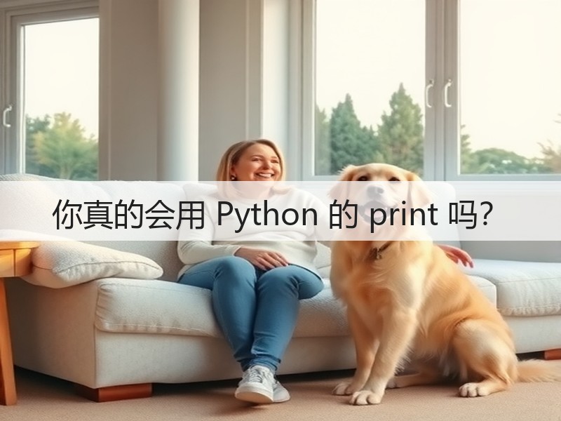你真的会用 Python 的 print 吗?(图3) 你真的会用 Python 的 print 吗?(图3)