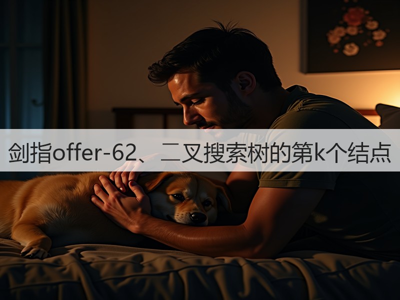 剑指offer-62、⼆叉搜索树的第k个结点(图1) 剑指offer-62、⼆叉搜索树的第k个结点(图1)
