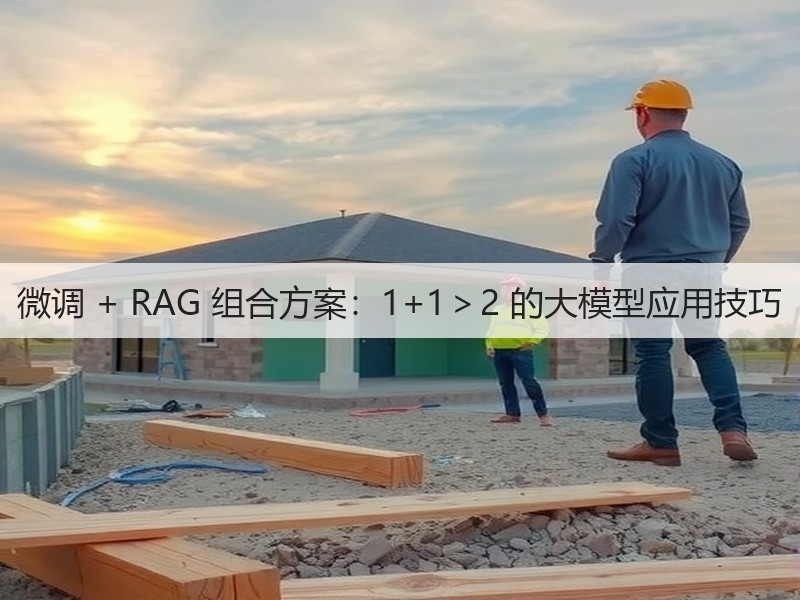微调 + RAG 组合方案:1+1>2 的大模型应用技巧(图3) 微调 + RAG 组合方案:1+1>2 的大模型应用技巧(图3)