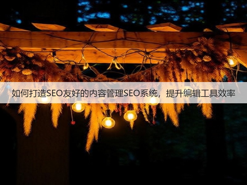 如何打造SEO友好的内容管理SEO系统,提升编辑工具效率(图2) 如何打造SEO友好的内容管理SEO系统,提升编辑工具效率(图2)
