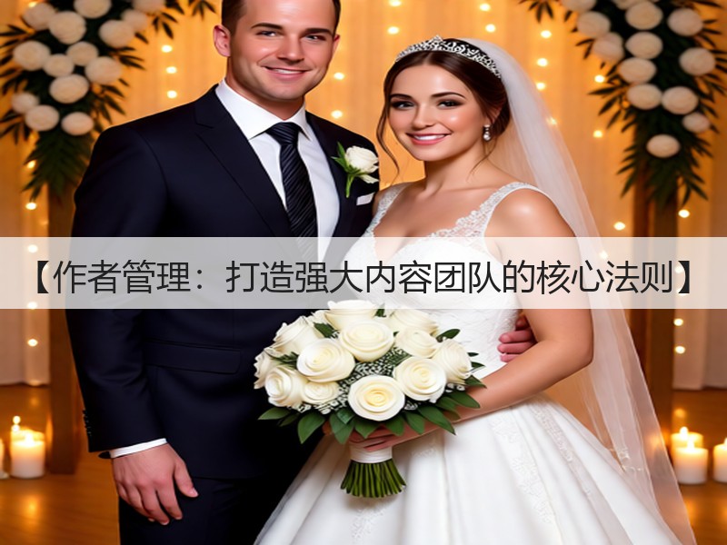 【作者管理:打造强大内容团队的核心法则】(图2) 【作者管理:打造强大内容团队的核心法则】(图2)